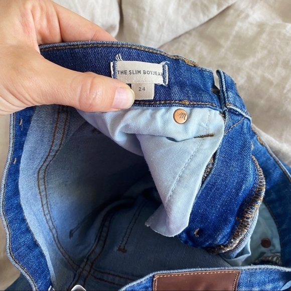 Madewell The Slim Boy Boyfriend Denim Jean Size 24 - Picture 5 of 8